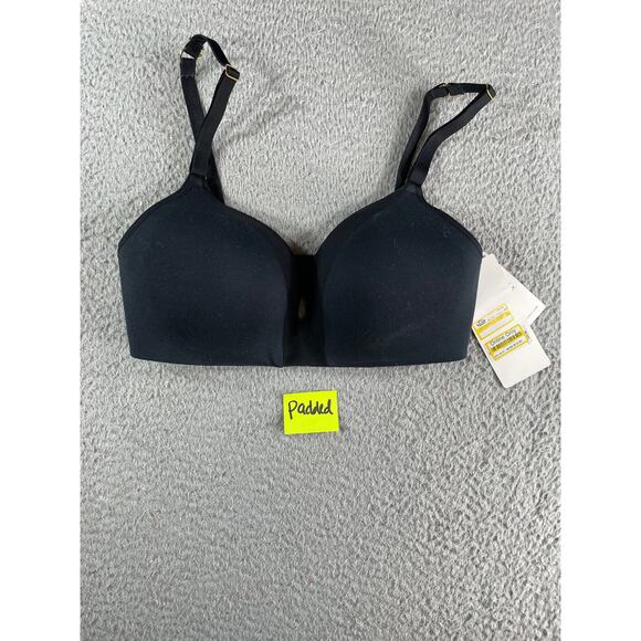 All You Lively Bra Womens 34D Black Wireless Padded Nylon Stretch NWT - Picture 6 of 7
